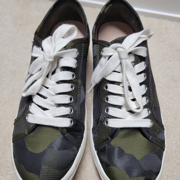 PRE-OWNED GIANNI BINI CAMO PLATFROM SNEAKERS - Picture 2 of 6